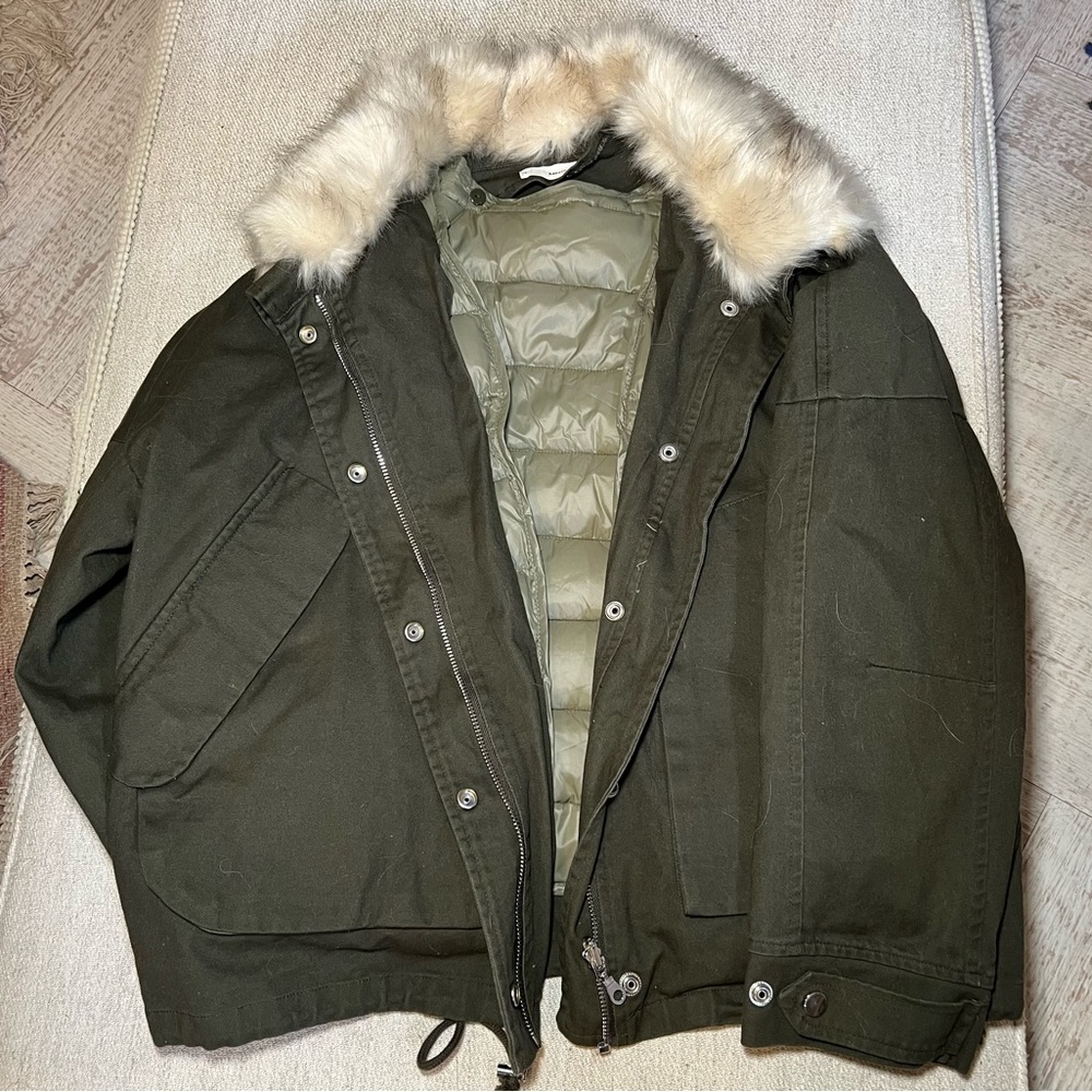 MANGO Olive Green Jacket